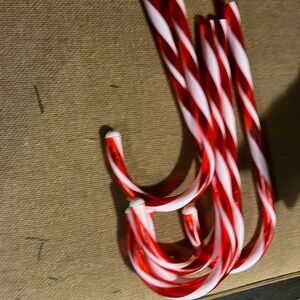 Christmas decorations candy canes five